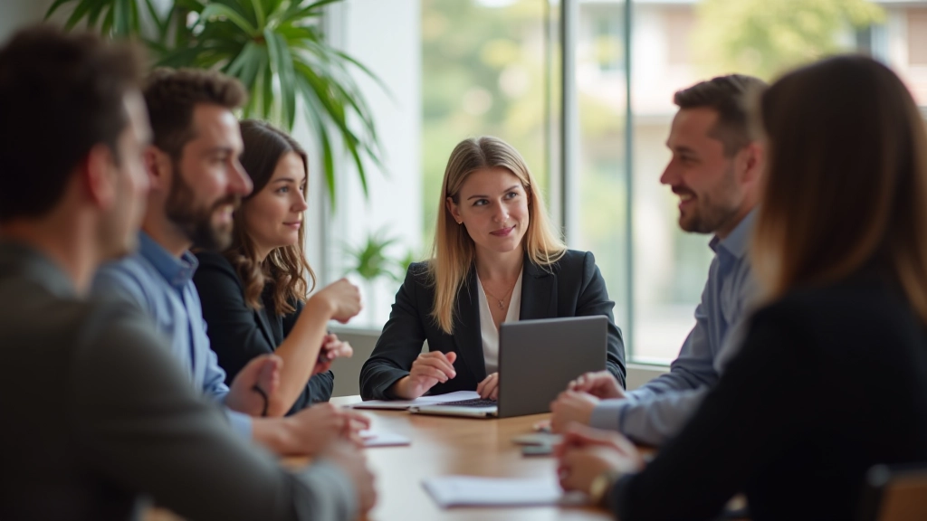 Team in gesprek tijdens training