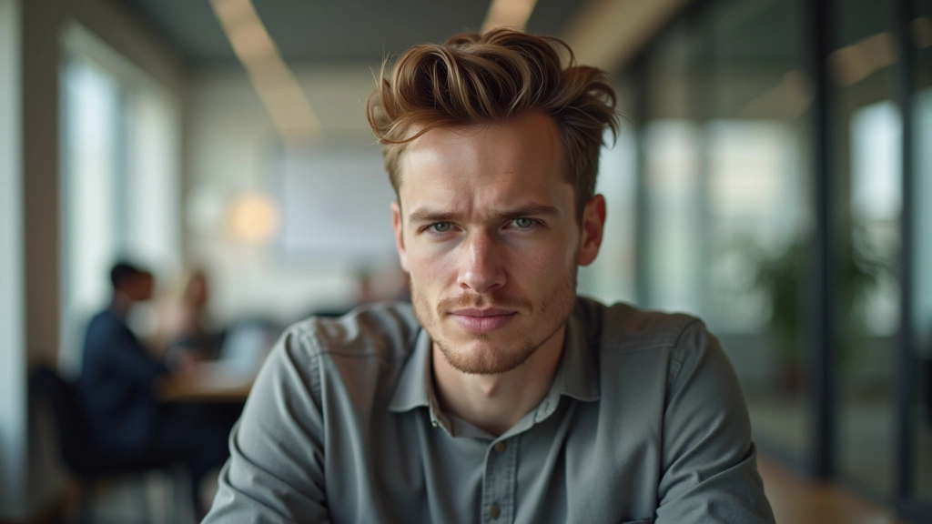 Persoon zit rustig te luisteren met volle aandacht, open lichaamshouding, niet onderbreken, empathische blik