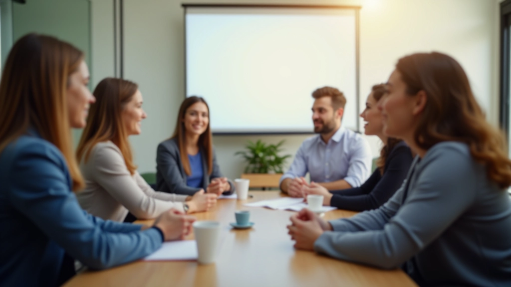 Emotionele intelligentie trainingsseizoen met participanten die samenwerken